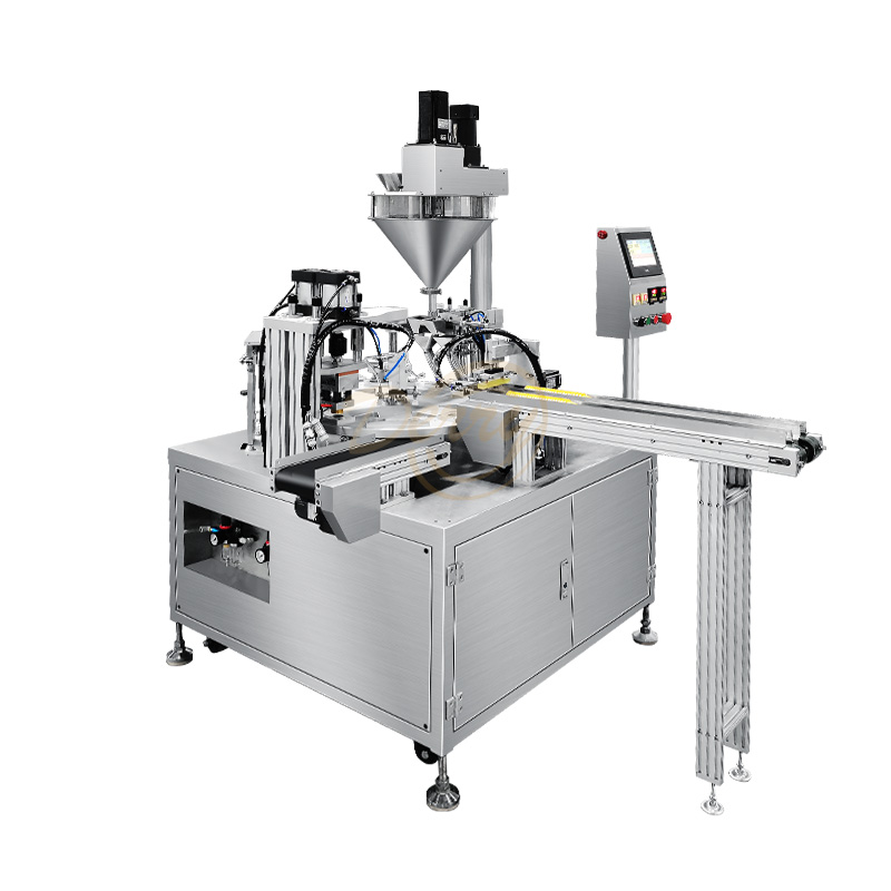 Coffee capsule filling machine